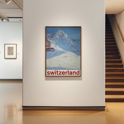 Vintage 1960s Style Switzerland Tourist Poster