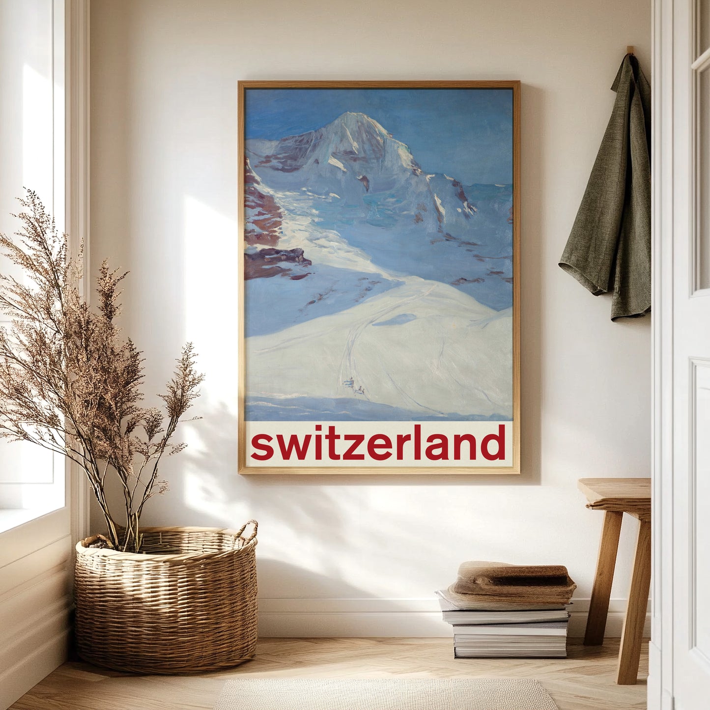 Vintage 1960s Style Switzerland Tourist Poster