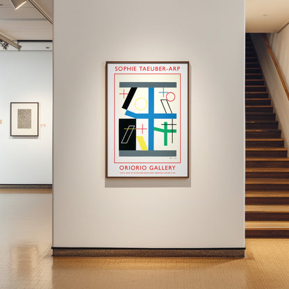 Sophie Taeuber-Arp Exhibition Poster - 'Four Spaces With Broken Cross' 1932