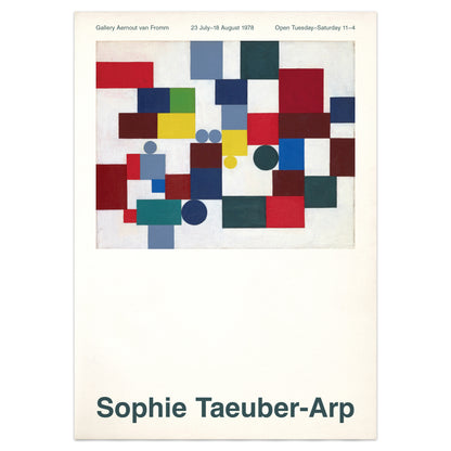 Sophie Taeuber-Arp Exhibition Poster - Minimalist Geometric Abstract Print