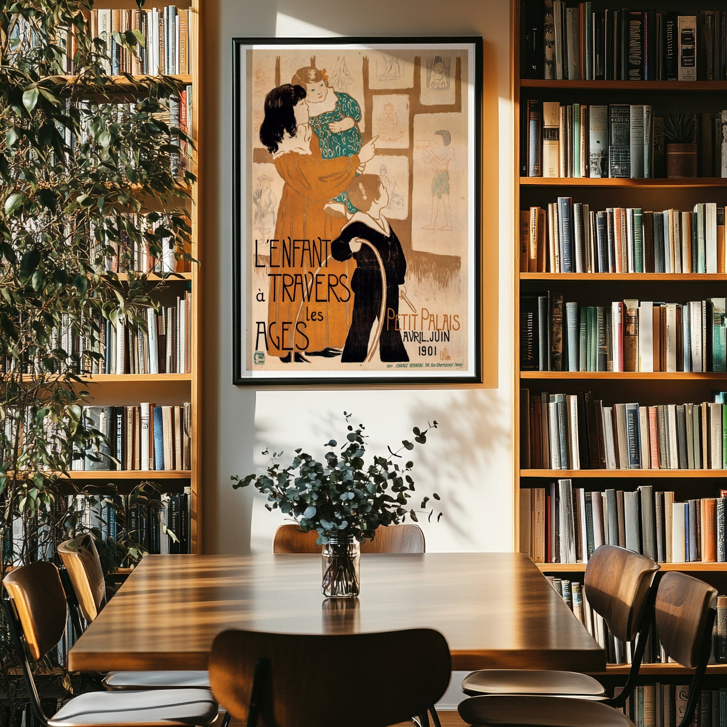 The Child Through The Ages (L'Enfant à Travers Les Ages) Exhibition Poster by Clémentine-Hélène Dufau