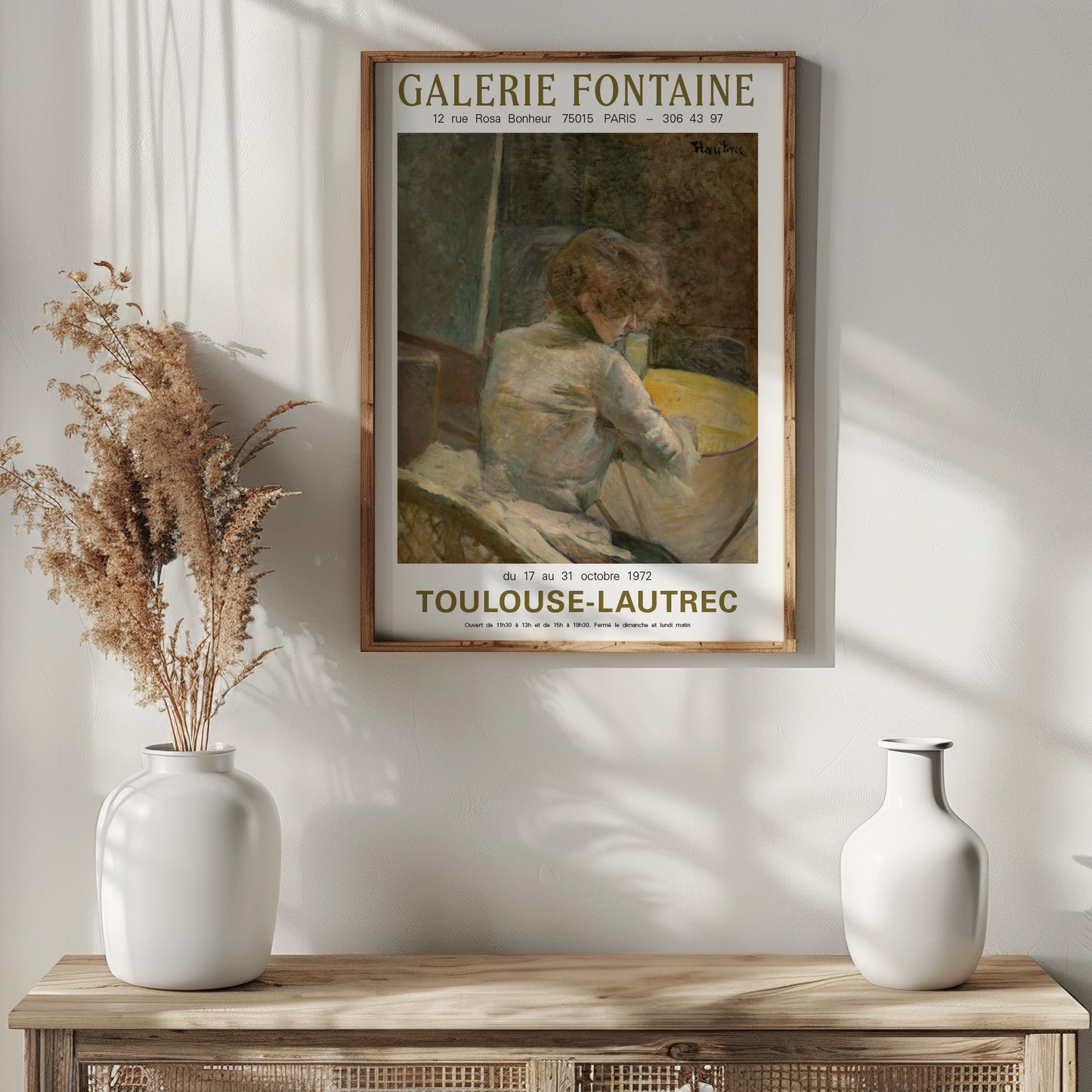 Henri de Toulouse-Lautrec Exhibition Poster - 'Waiting' 1887