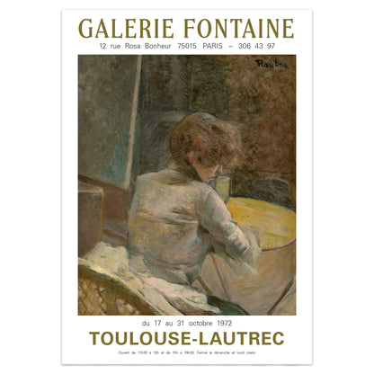 Henri de Toulouse-Lautrec Exhibition Poster - 'Waiting' 1887