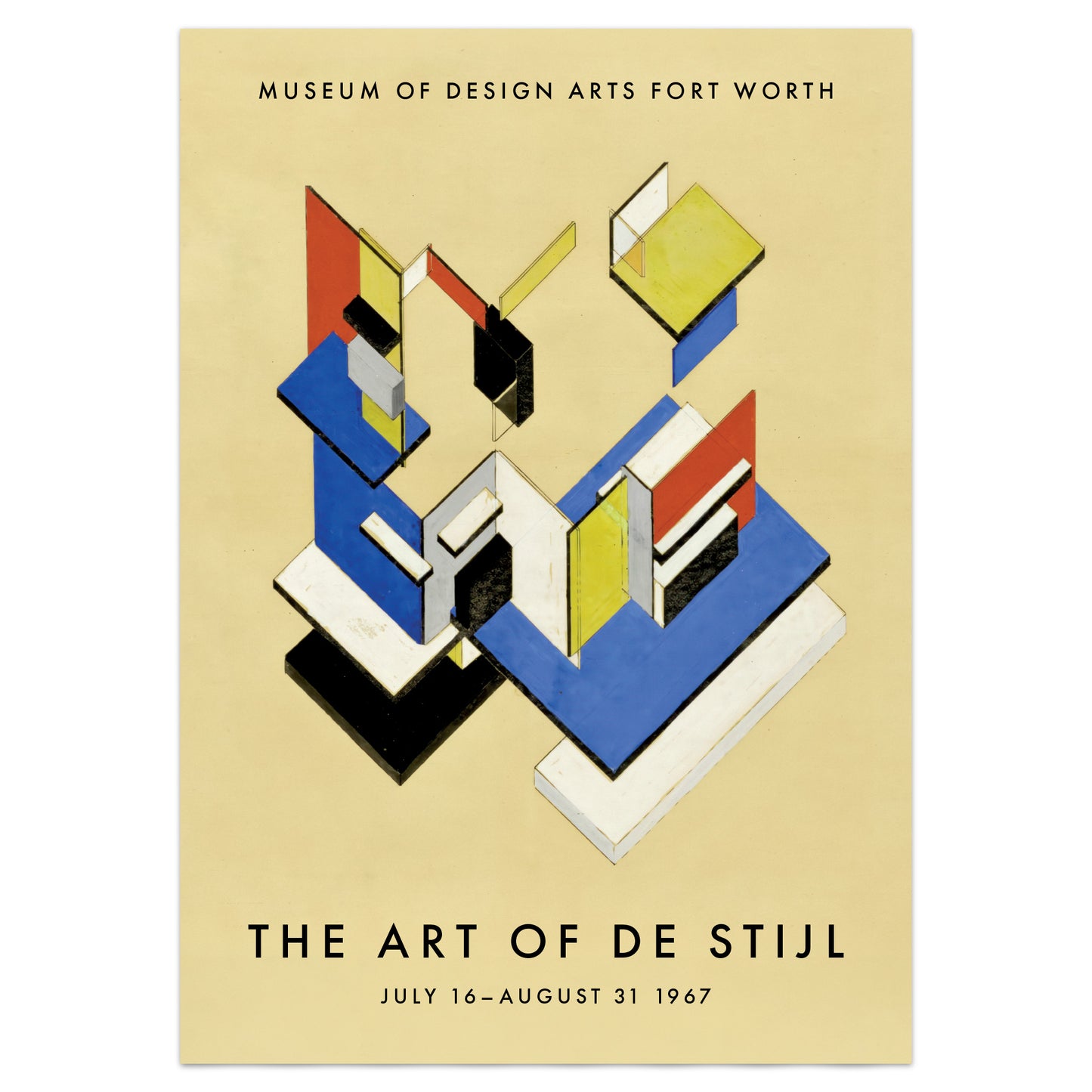 Theo van Doesburg 'Contra-Construction Project' (1923) – De Stijl Poster, Bauhaus Art Print