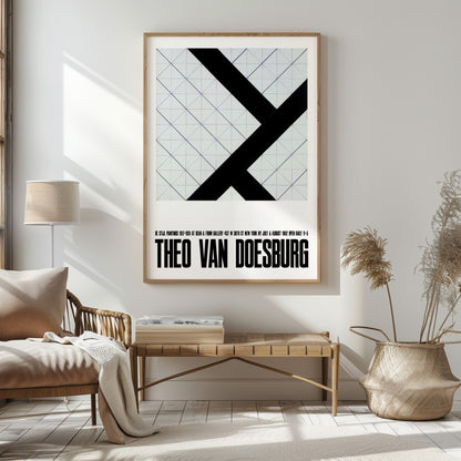 Theo van Doesburg Exhibition Poster - Counter Composition VI (1925)