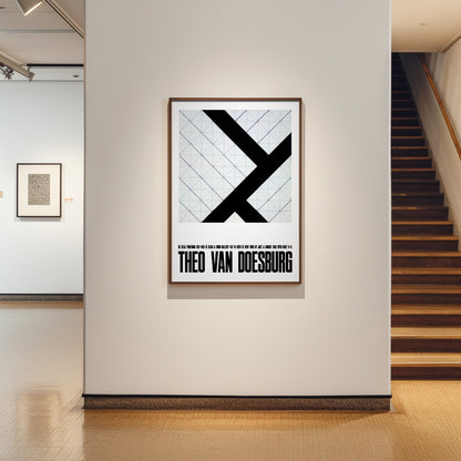 Theo van Doesburg Exhibition Poster - Counter Composition VI (1925)