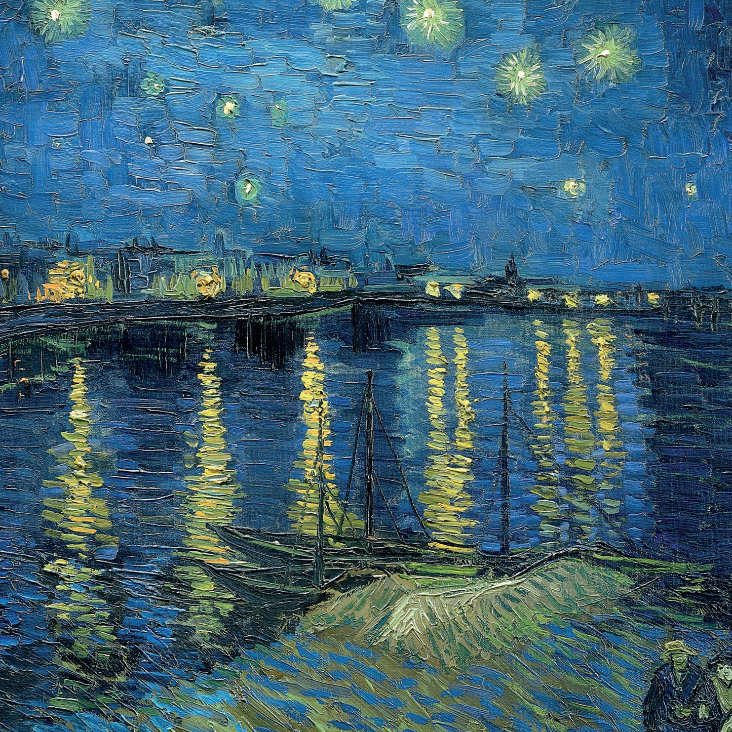 Vincent Van Gogh 'Starry Night Over The Rhône' Exhibition Poster