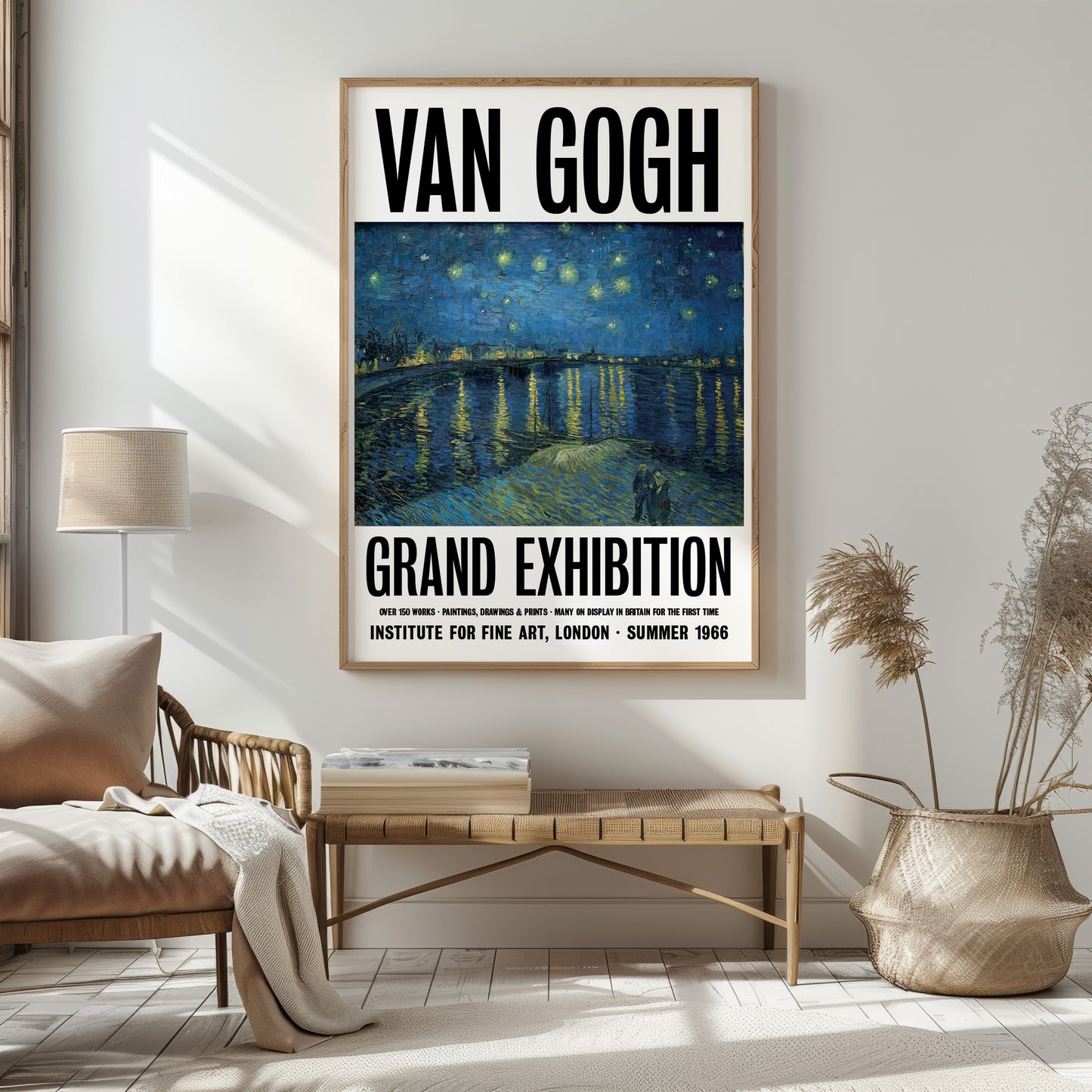 Vincent Van Gogh 'Starry Night Over The Rhône' Exhibition Poster