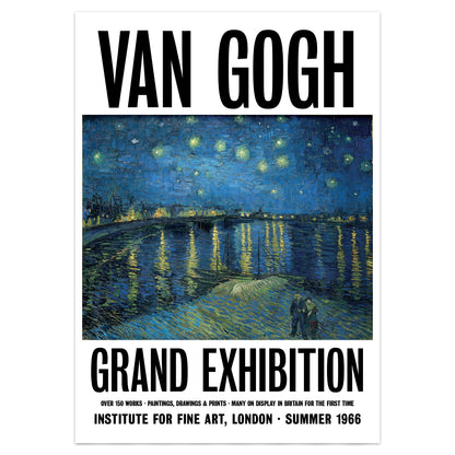 Vincent Van Gogh 'Starry Night Over The Rhône' Exhibition Poster