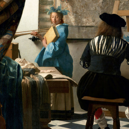 Johannes Vermeer Exhibition Poster Print - The Art Of Painting, 1666