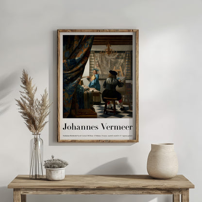 Johannes Vermeer Exhibition Poster Print - The Art Of Painting, 1666