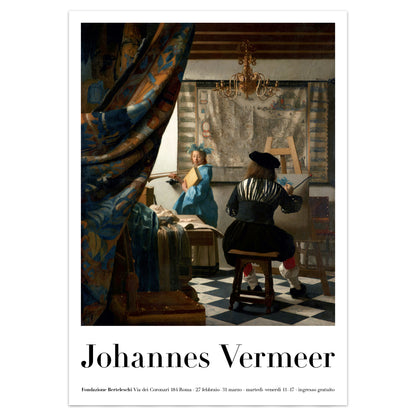 Johannes Vermeer Exhibition Poster Print - The Art Of Painting, 1666