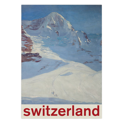 Vintage 1960s Style Switzerland Tourist Poster