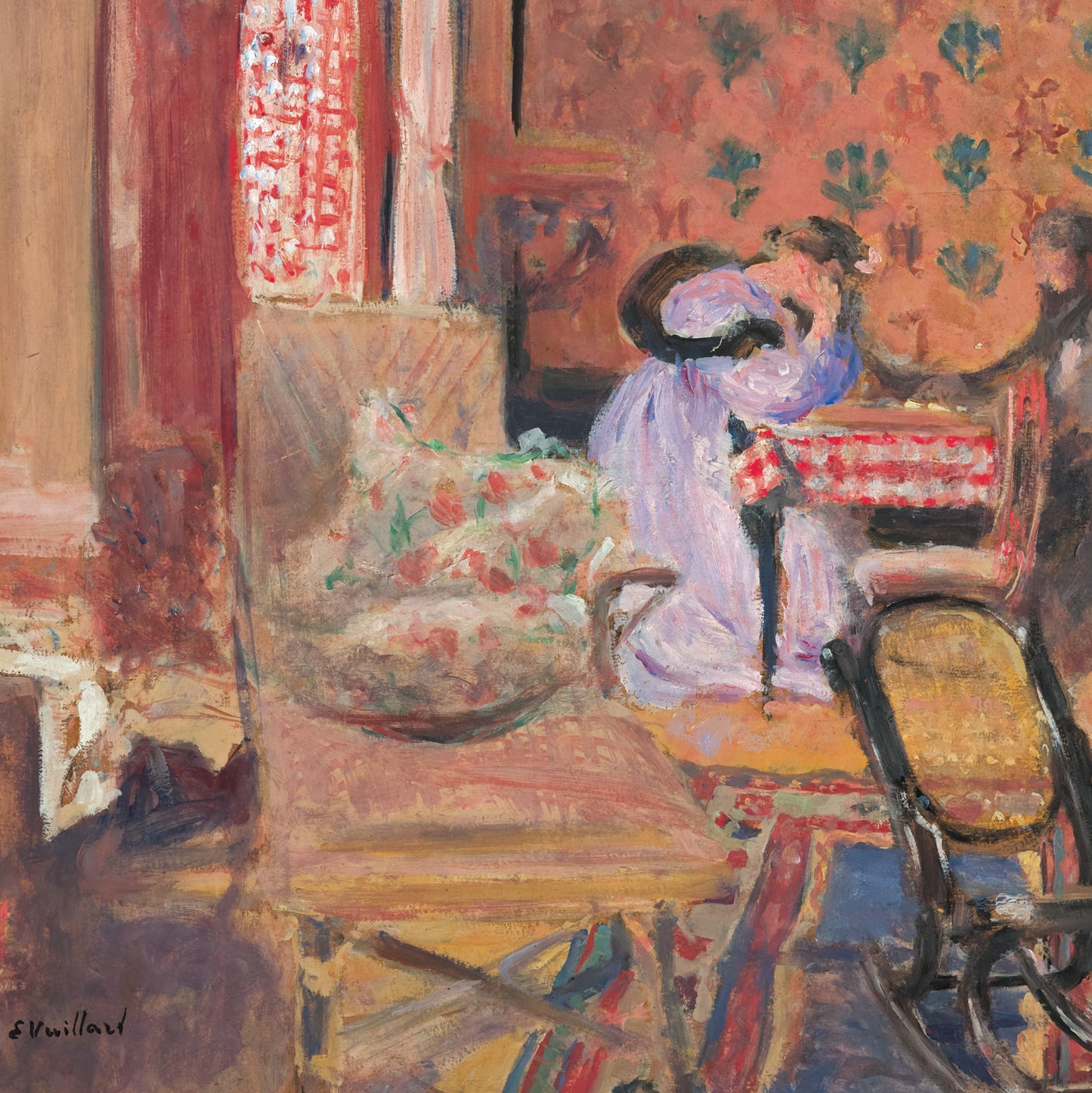 Édouard Vuillard Exhibition Poster - 'At The Board Game', 1902