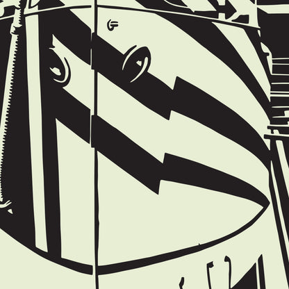 Dazzle Ship In Dry Dock - Edward Wadsworth Exhibition Poster