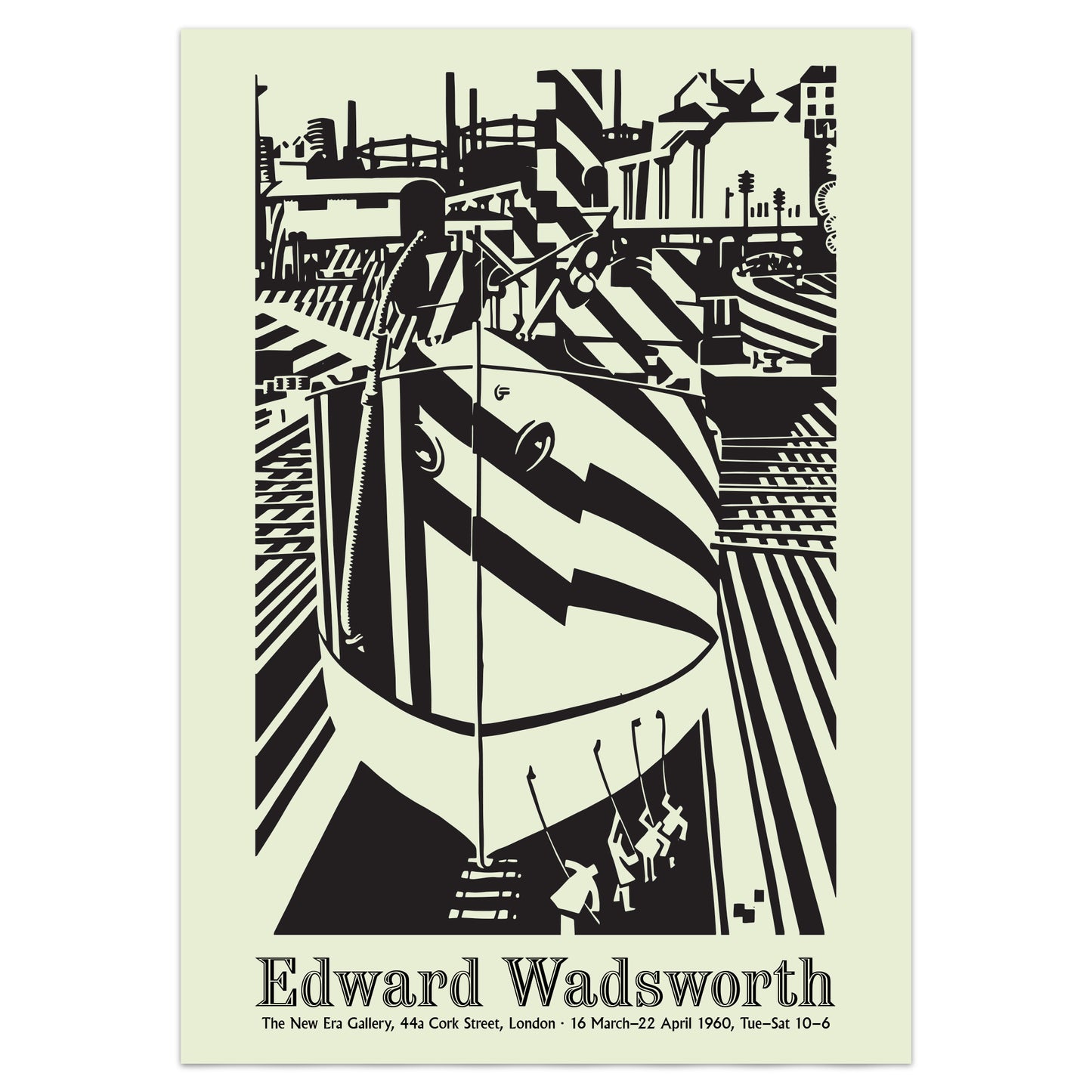 Dazzle Ship In Dry Dock - Edward Wadsworth Exhibition Poster