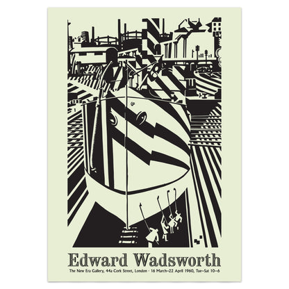 Dazzle Ship In Dry Dock - Edward Wadsworth Exhibition Poster