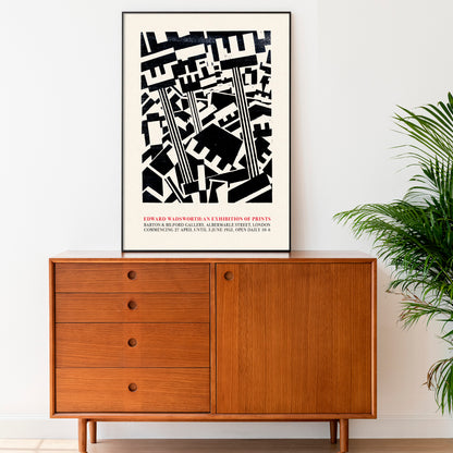 Edward Wadsworth 'Rotterdam' 1915 – Vorticist Print