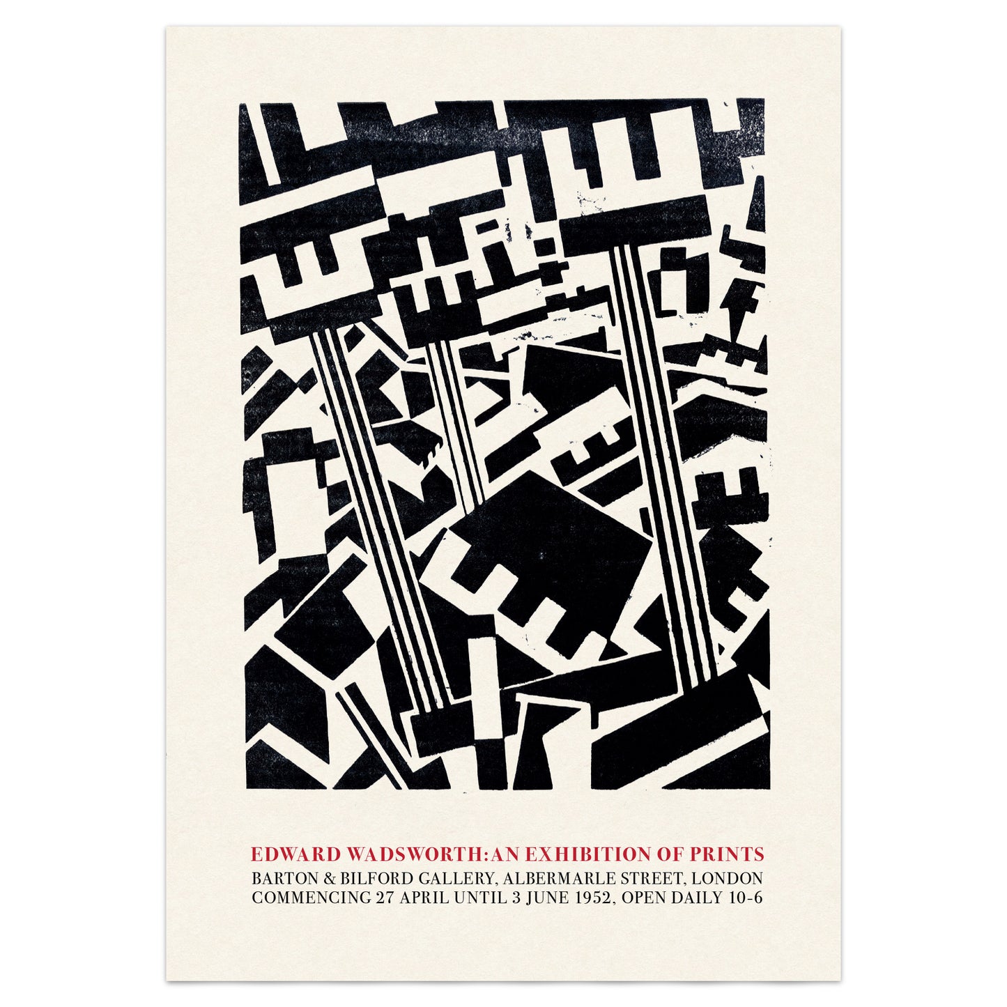 Edward Wadsworth 'Rotterdam' 1915 – Vorticist Print