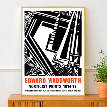 Edward Wadsworth Vorticist Prints Exhibition Poster