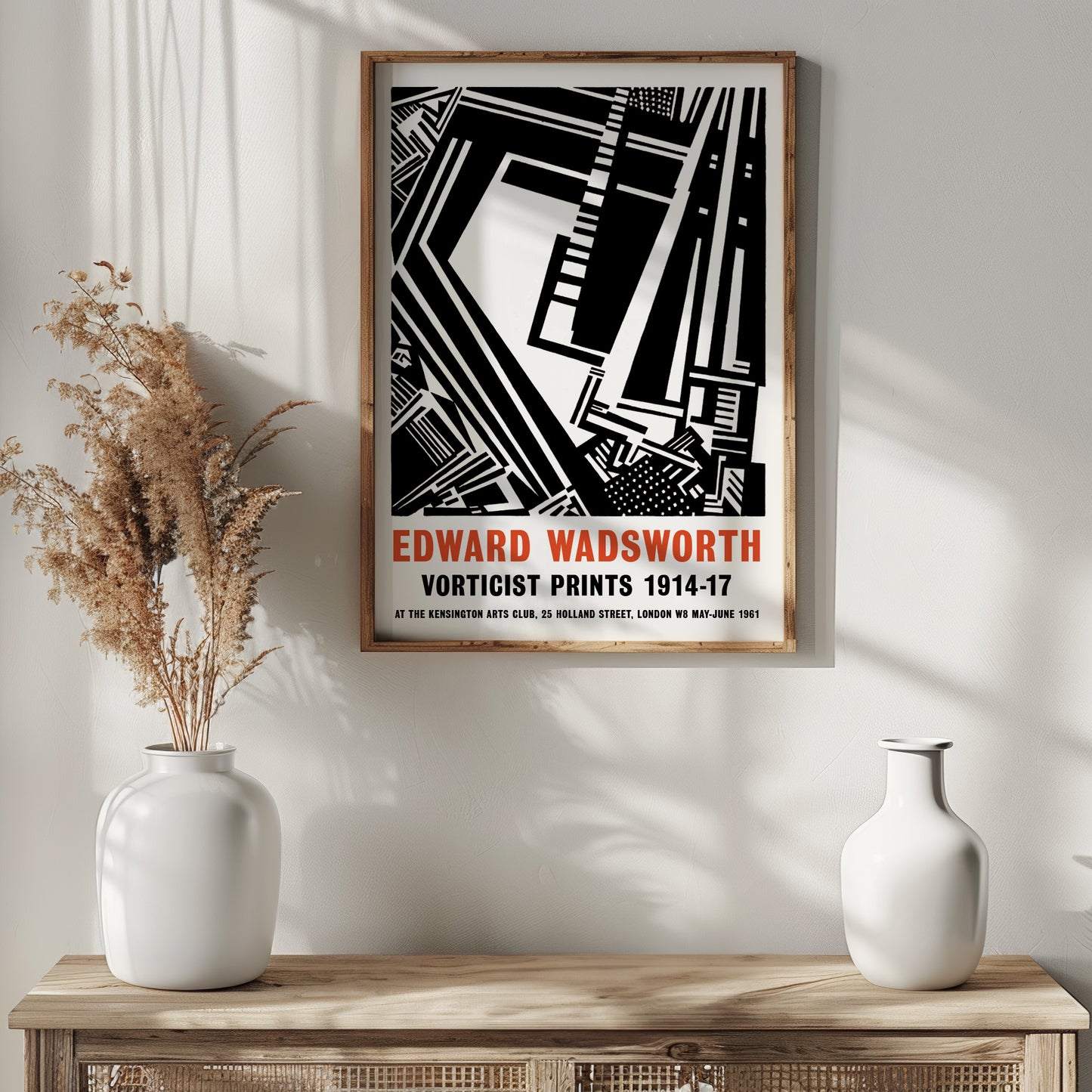Edward Wadsworth Vorticist Prints Exhibition Poster