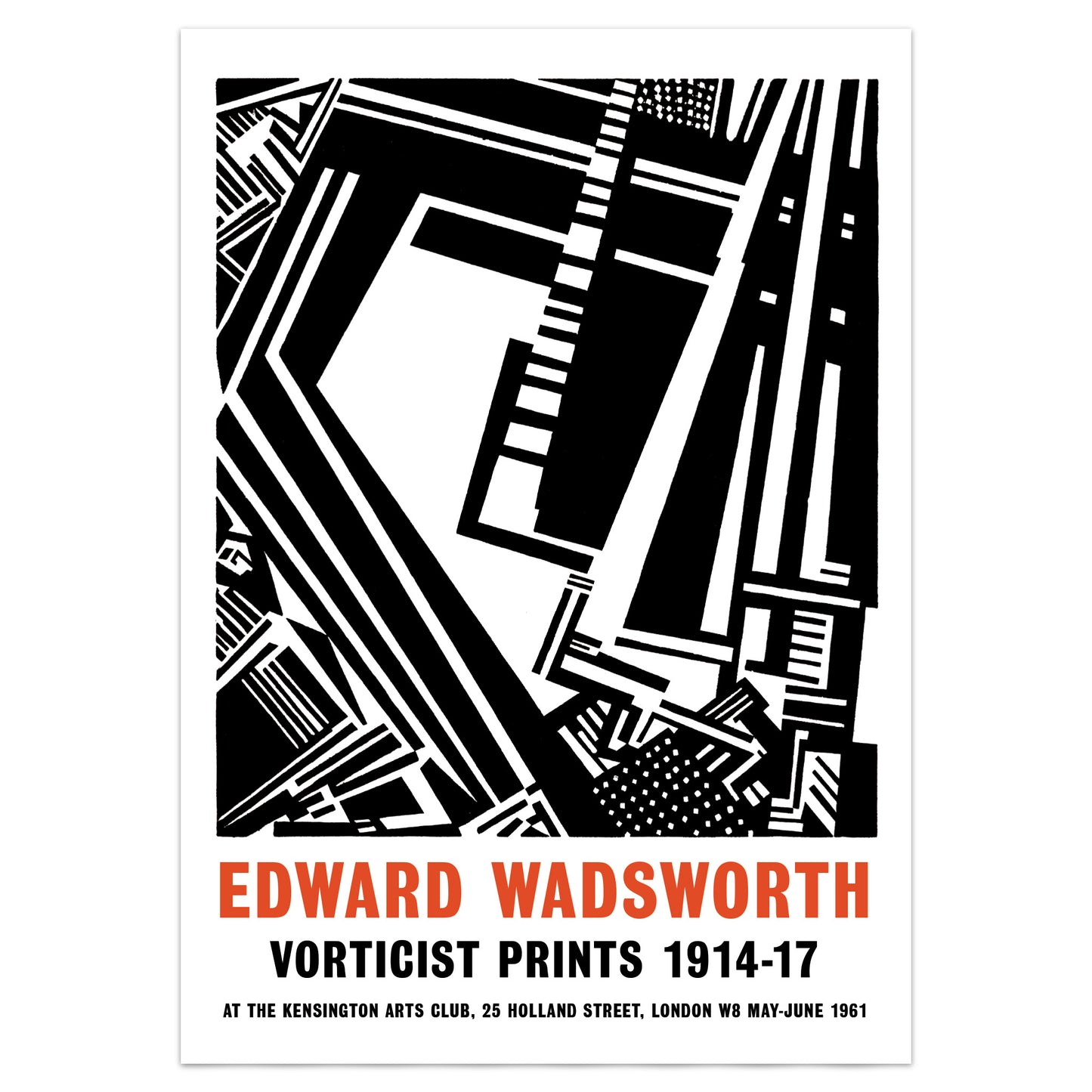 Edward Wadsworth Vorticist Prints Exhibition Poster