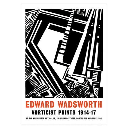 Edward Wadsworth Vorticist Prints Exhibition Poster