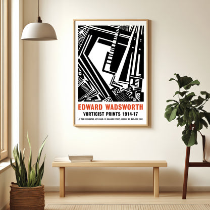 Edward Wadsworth Vorticist Prints Exhibition Poster