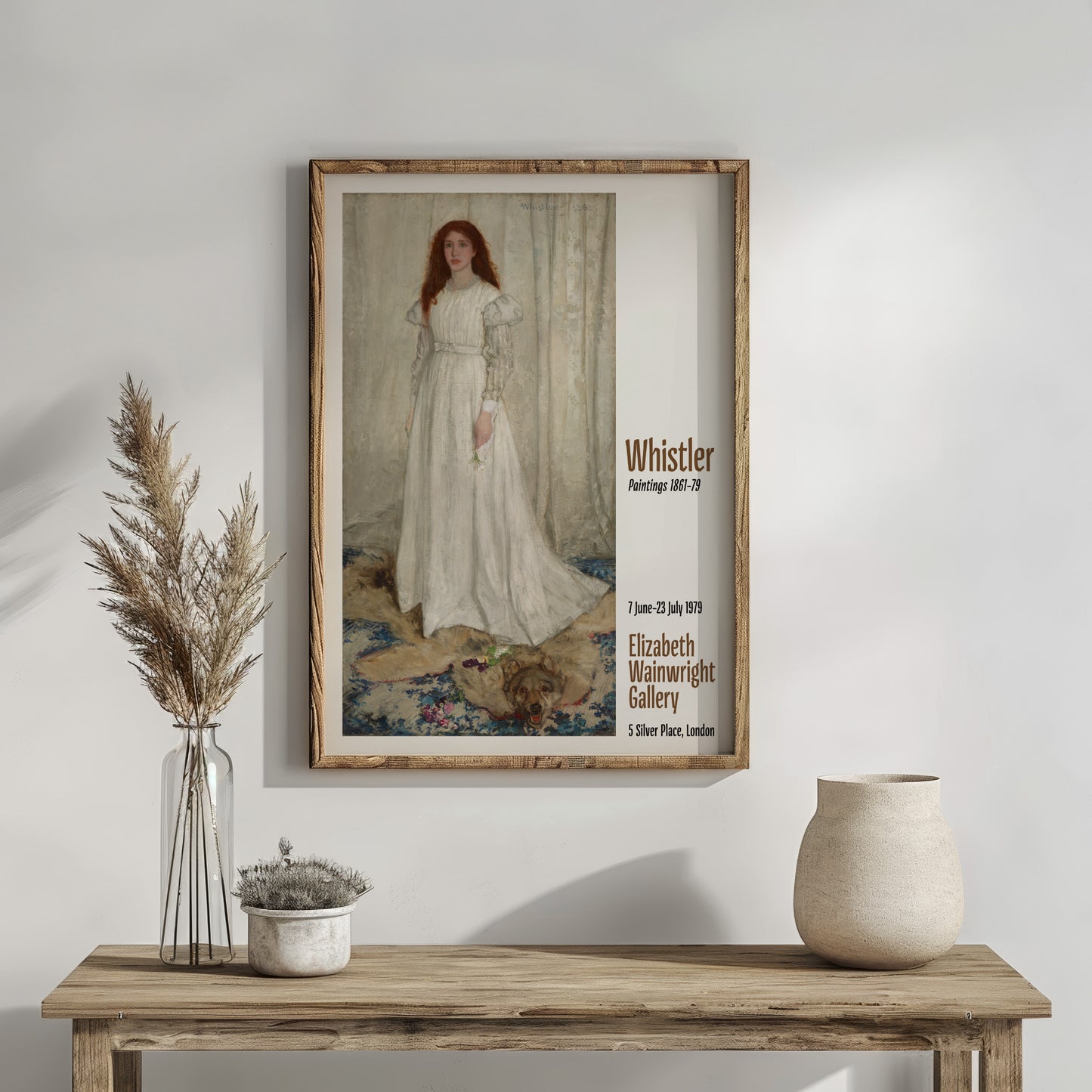 Whistler Exhibition Poster - 'Symphony in White No. 1: The White Girl'