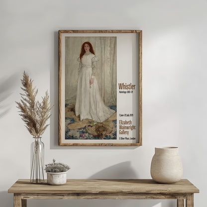 Whistler Exhibition Poster - 'Symphony in White No. 1: The White Girl'