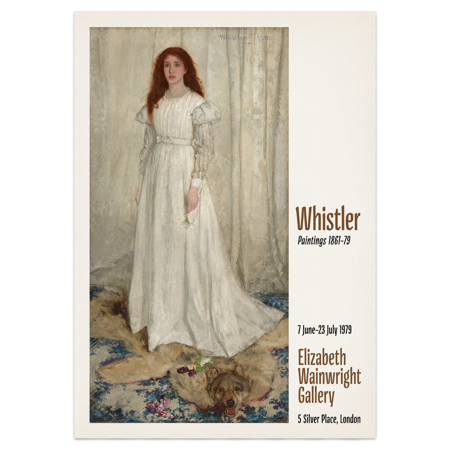 Whistler Exhibition Poster - 'Symphony in White No. 1: The White Girl'