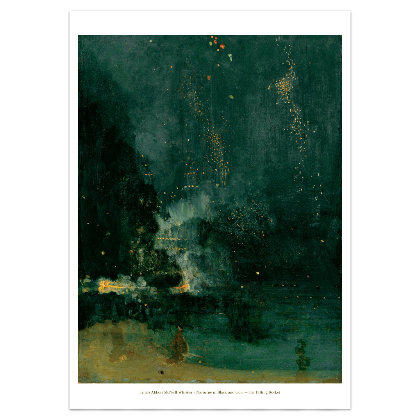 James Abbott McNeill Whistler Poster Print - 'Nocturne In Black And Gold - The Falling Rocket'
