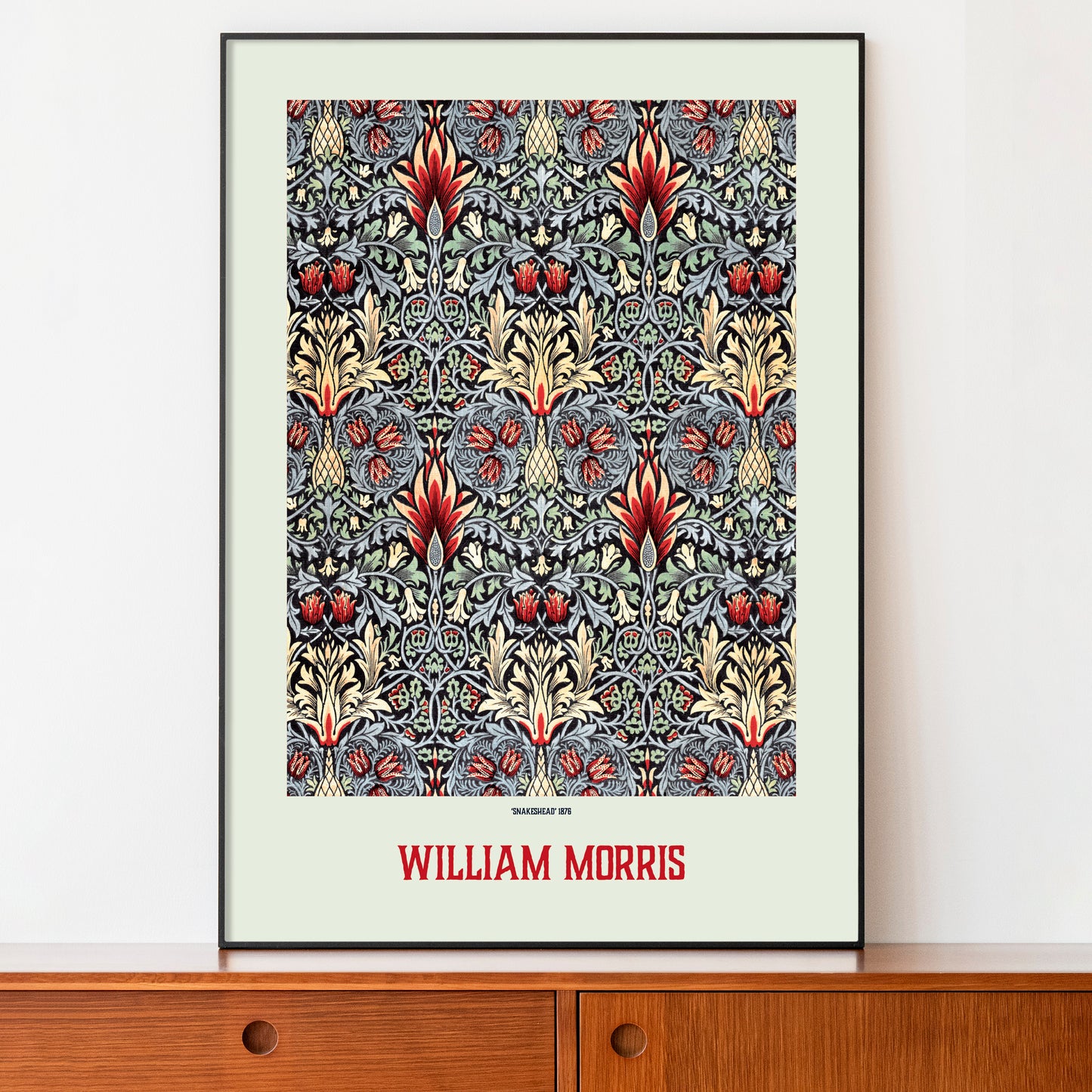 William Morris Exhibition Poster, Snakeshead Design
