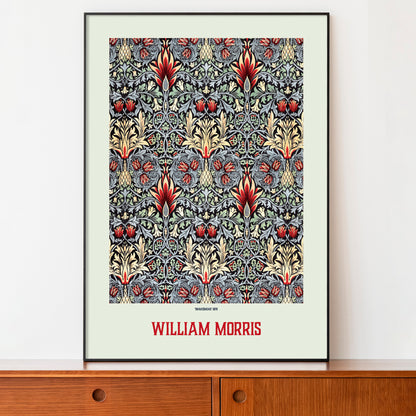 William Morris Exhibition Poster, Snakeshead Design