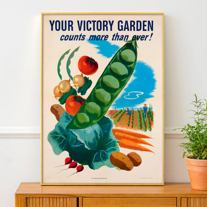 'Your Victory Garden' Wartime Gardening Poster