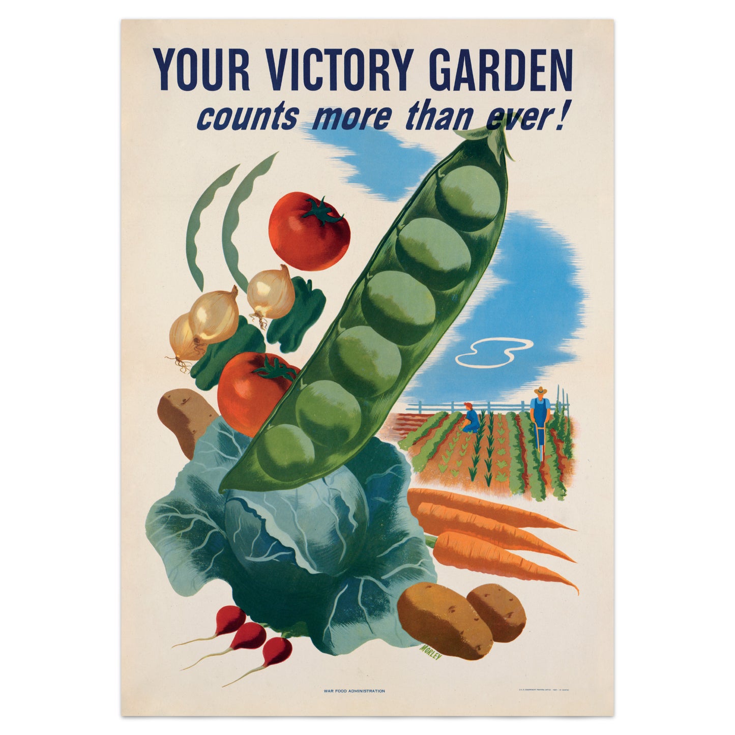 'Your Victory Garden' Wartime Gardening Poster