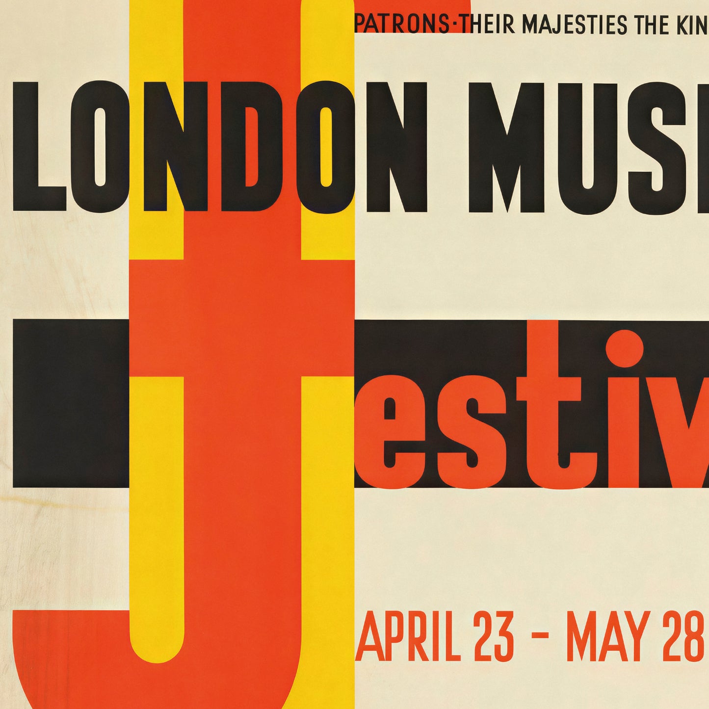 E. McKnight Kauffer London Music Festival Poster from 1939
