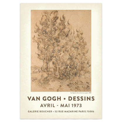 Vincent Van Gogh Drawings Exhibition Poster