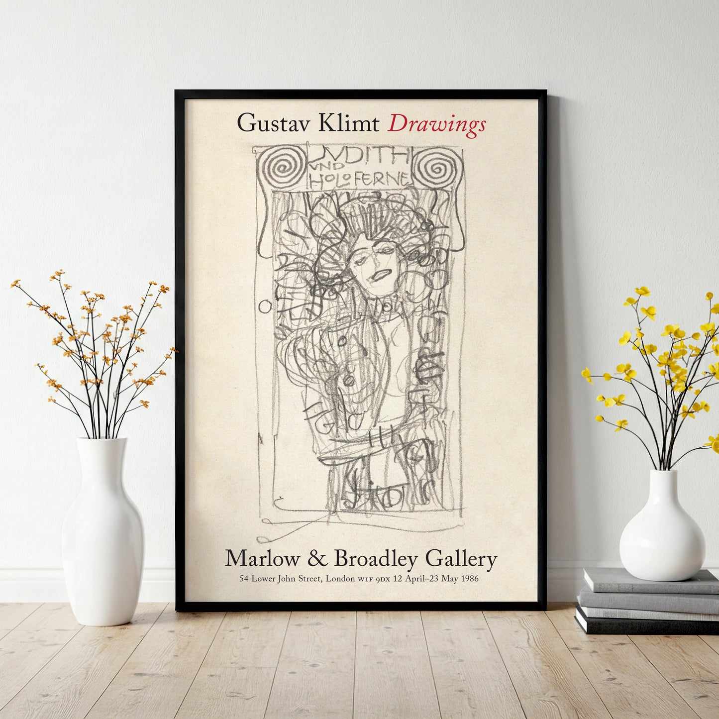 Klimt preparatory drawing for Judith painting