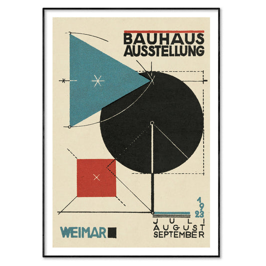 Herbert Bayer Bauhaus Exhibition Poster, 1923