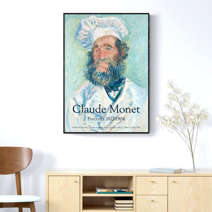 Claude Monet Portrait of Père Paul the Chef Exhibition Poster