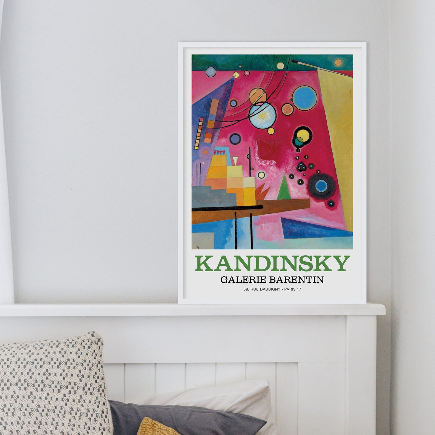 Wassily Kandinsky Exhibition Poster • Schweres Rot, 1924