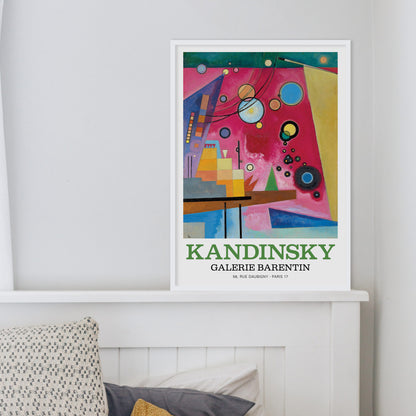 Wassily Kandinsky Exhibition Poster • Schweres Rot, 1924