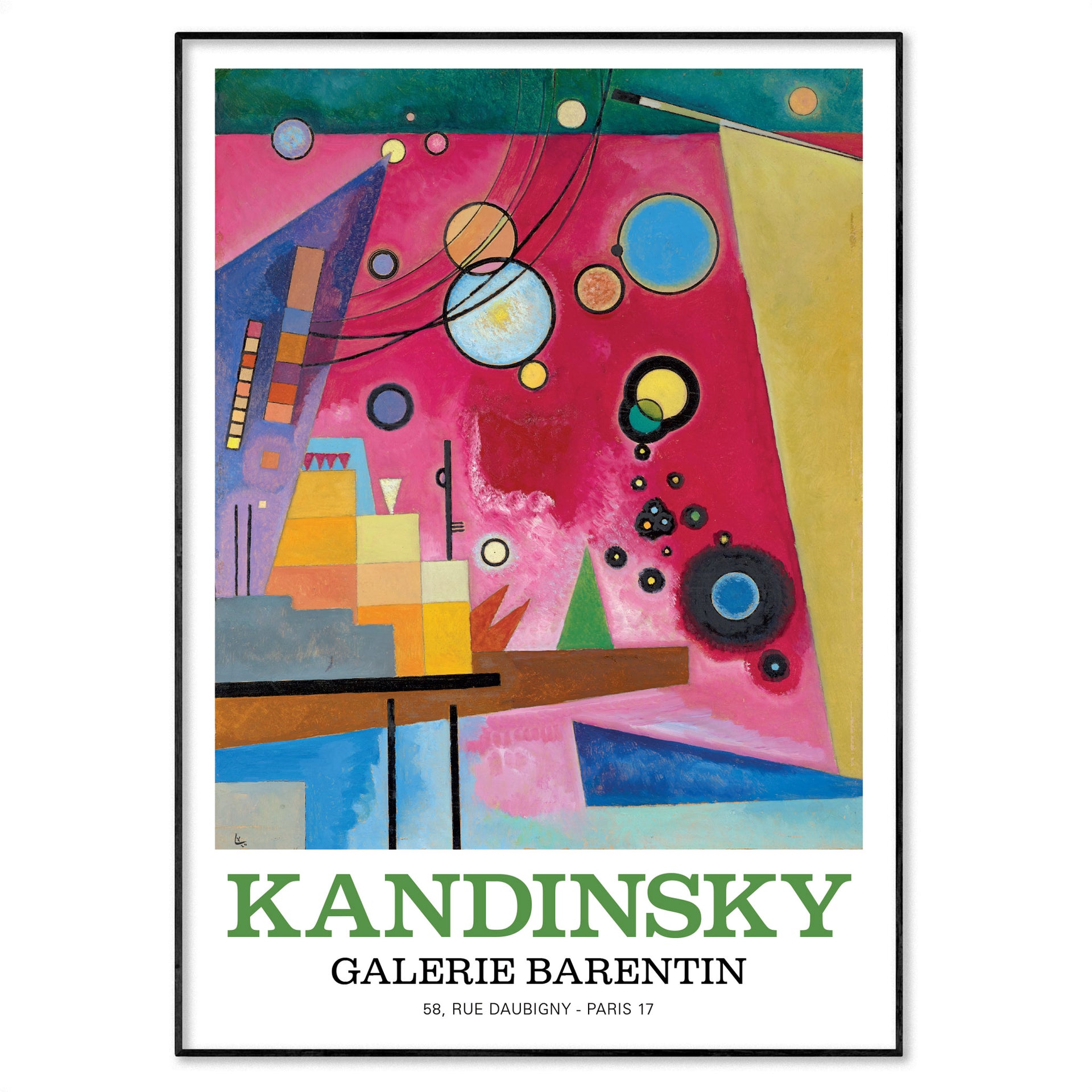 Wassily Kandinsky Exhibition Poster | Art Poster Archive – artposterarchive