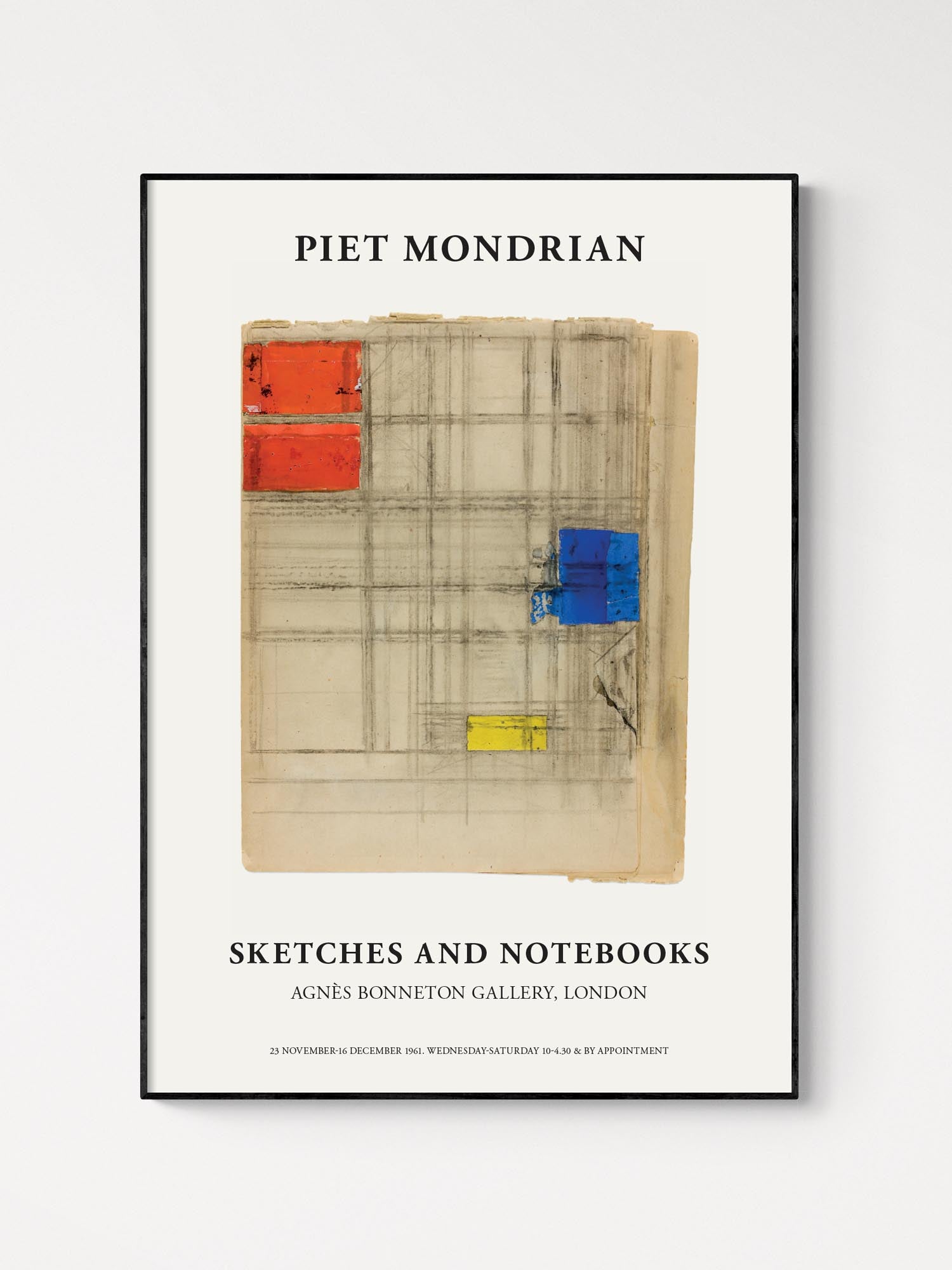 Piet Mondrian Exhibition Poster | Art Poster Archive – artposterarchive