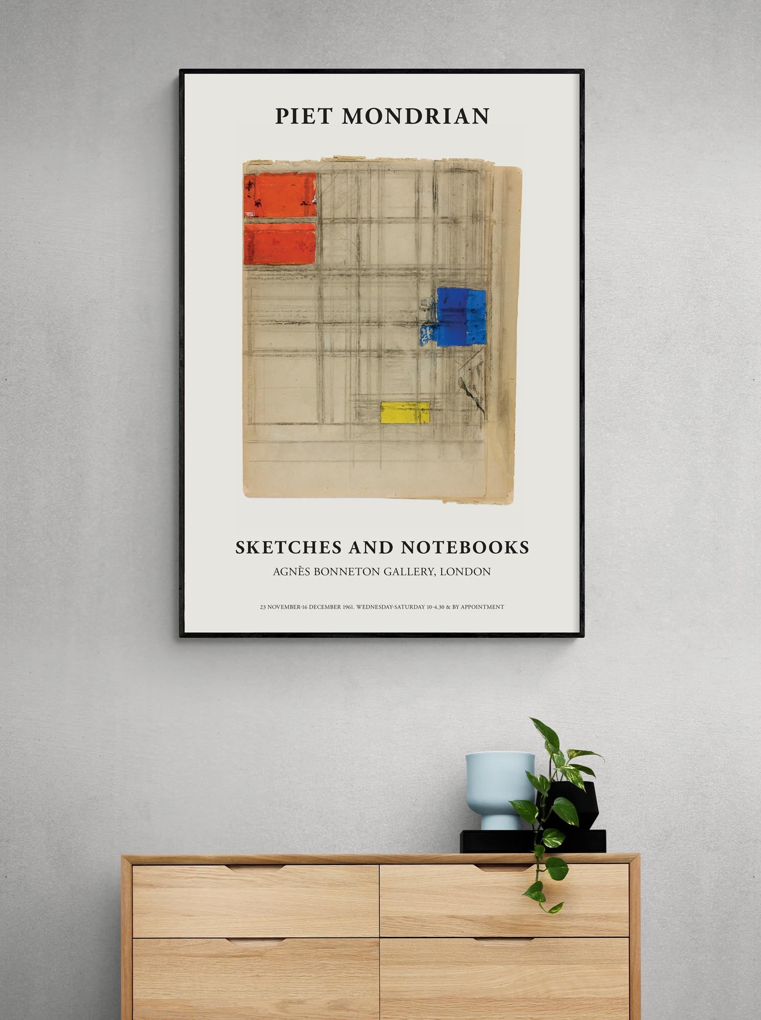 Piet Mondrian Exhibition Poster