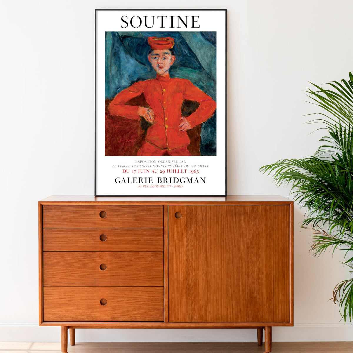 Soutine Poster Chaïm Soutine Exhibition Poster: 'Le Chasseur de Chez Maxim's' | Art ...