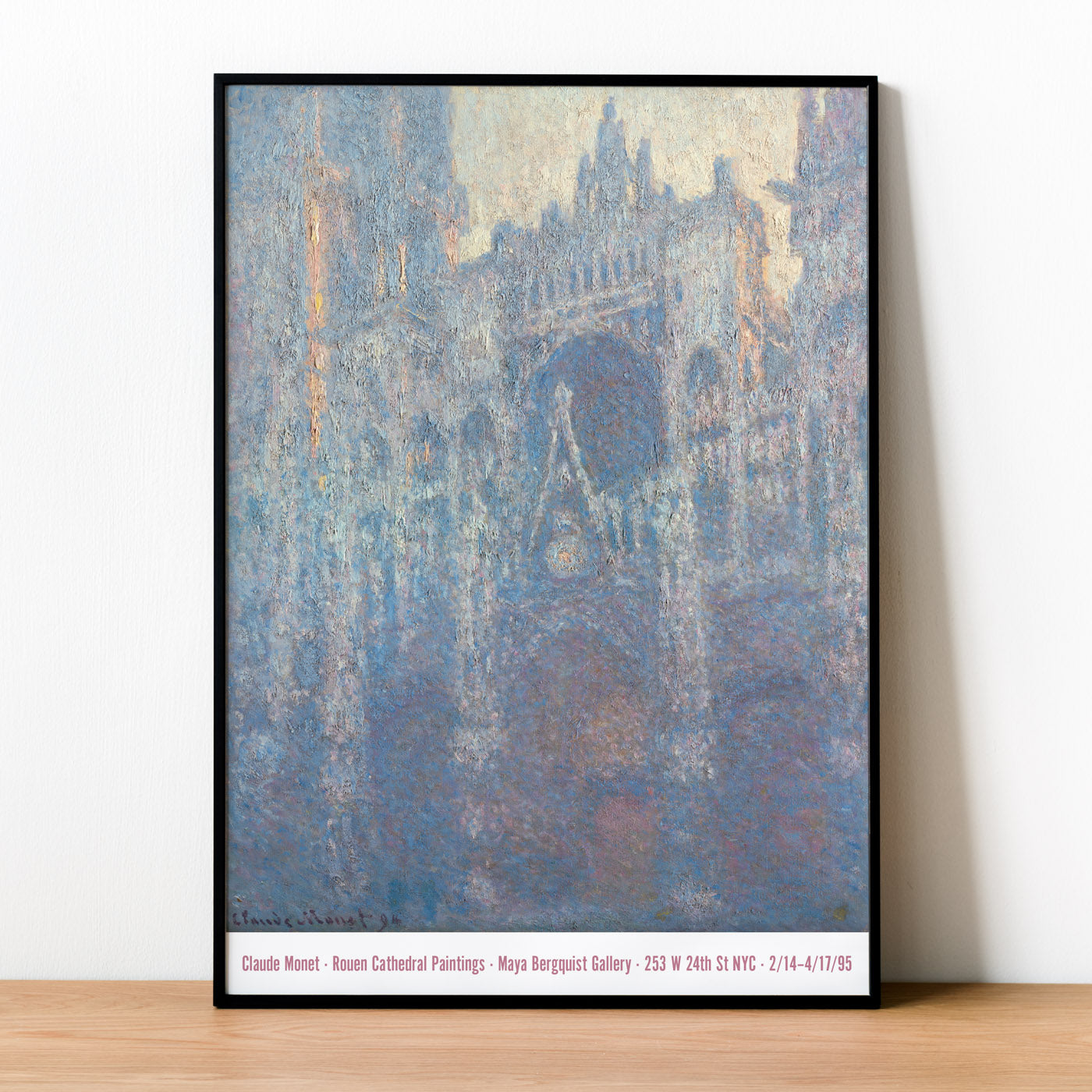 Claude Monet Exhibition Poster - Rouen Cathedral Print