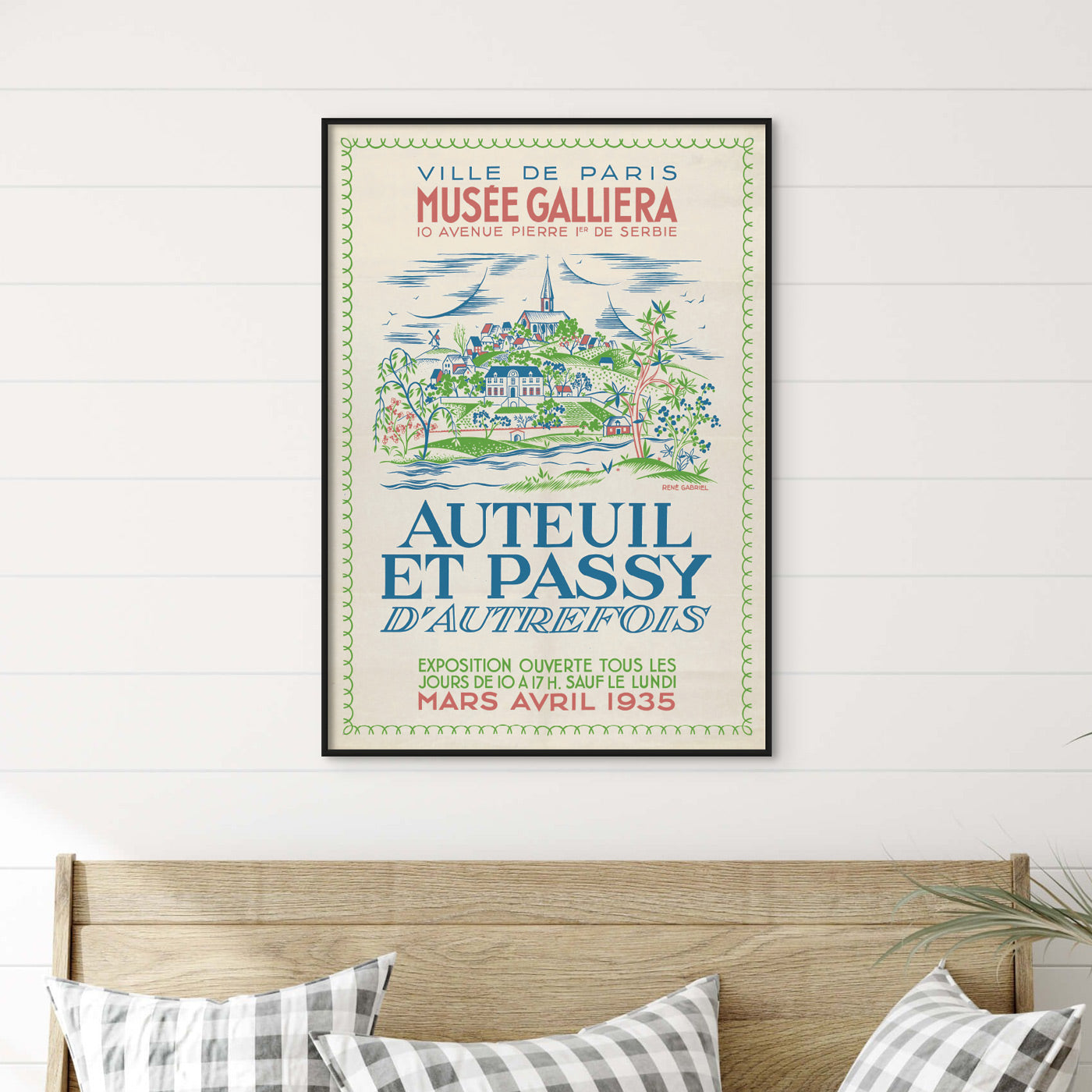 Paris Exhibition Poster for 'The Auteuil and Passy Of Yesteryear'