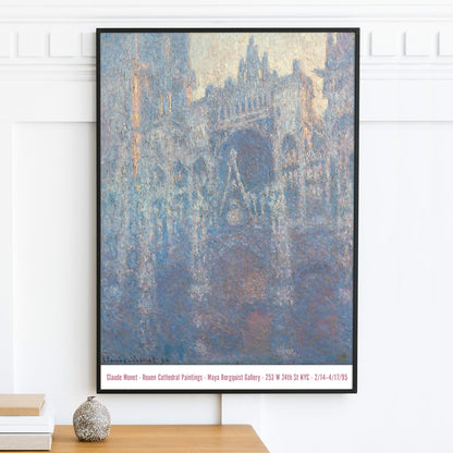 Claude Monet Exhibition Poster - Rouen Cathedral Print